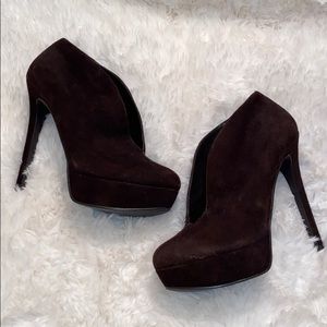 Jeffrey Tyler "Natalie" Brown Suede Booties